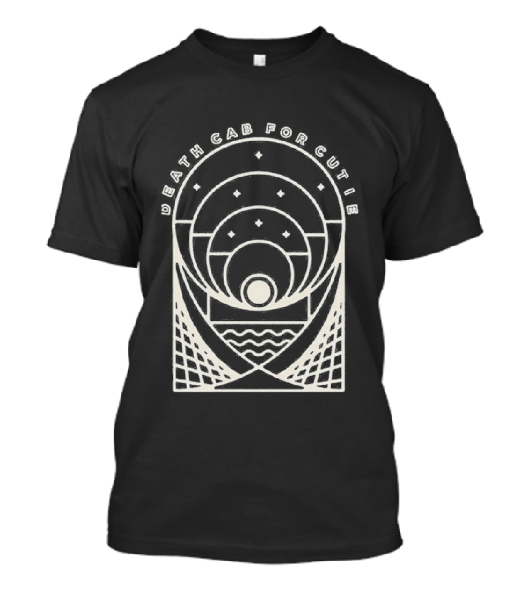 Death Cab For Cutie Post Modern Sun And Waves Circles T-Shirt