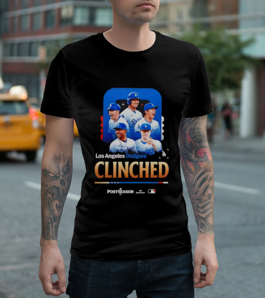 Los Angeles Dodgers Clinched 2026 MLB Postseason Celebration T-Shirt