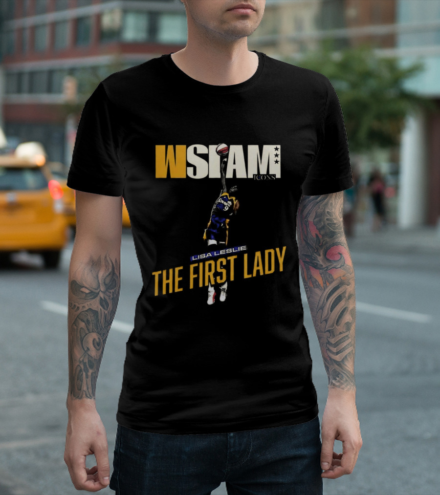 Slam Los Angeles Lisa Leslie The First Lady Court Origins Cover T-Shirt