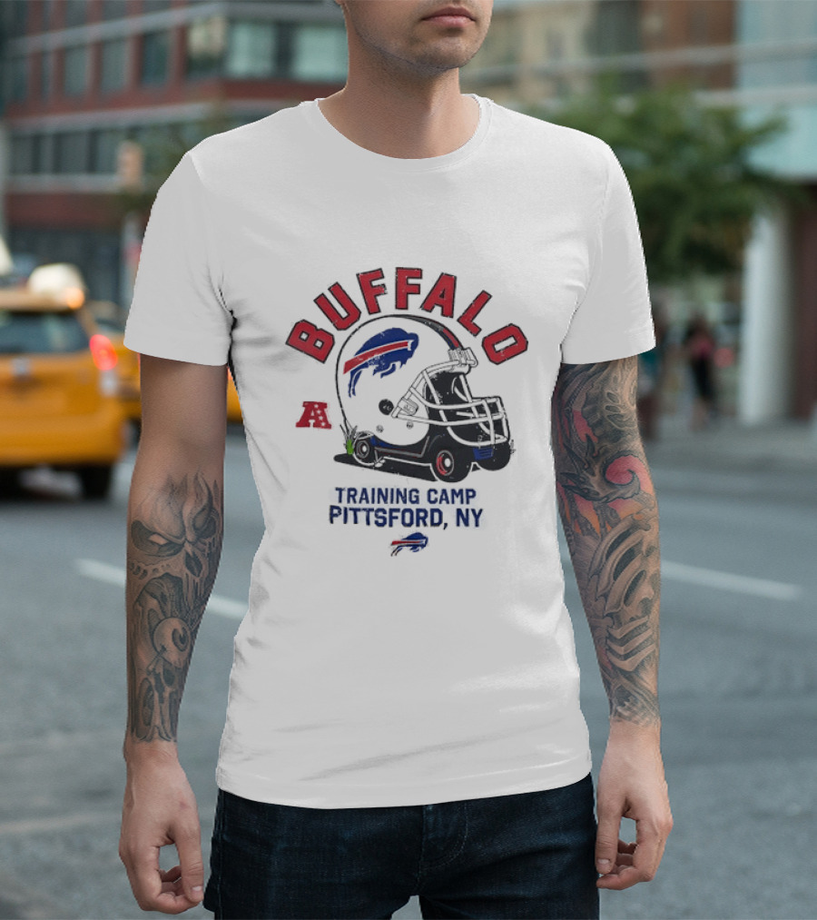 Buffalo Bills Training Camp 2026 Pittsford NY NFL Football Helmet T-Shirt