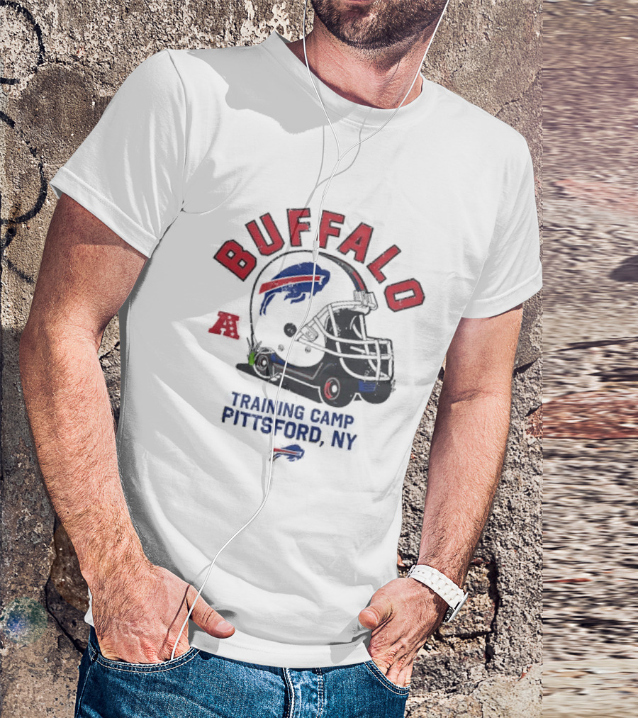 Buffalo Bills Training Camp 2026 Pittsford NY NFL Football Helmet T-Shirt