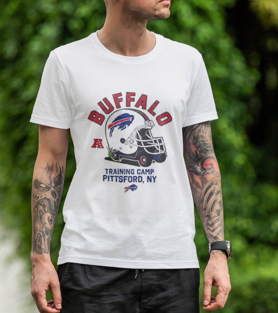 Buffalo Bills Training Camp 2026 Pittsford NY NFL Football Helmet T-Shirt