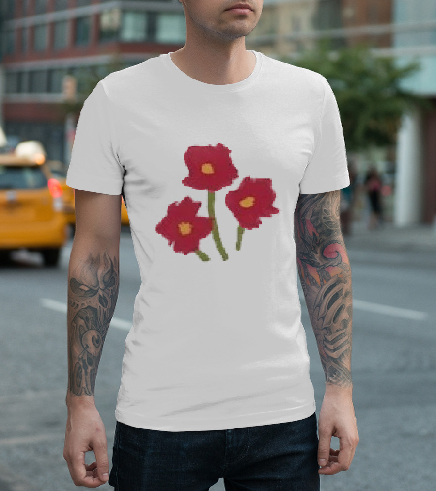 Ellie Holcomb Flowers For No Reason Red Poppies T-Shirt