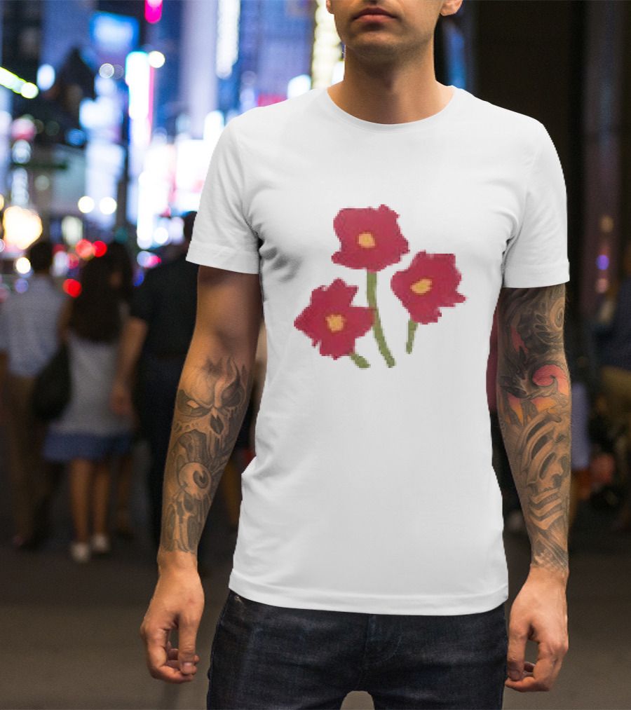 Ellie Holcomb Flowers For No Reason Red Poppies T-Shirt