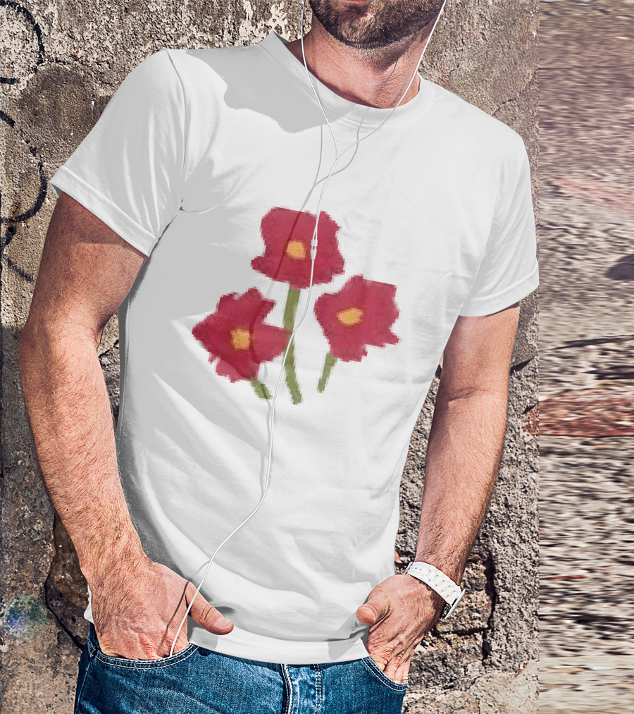Ellie Holcomb Flowers For No Reason Red Poppies T-Shirt