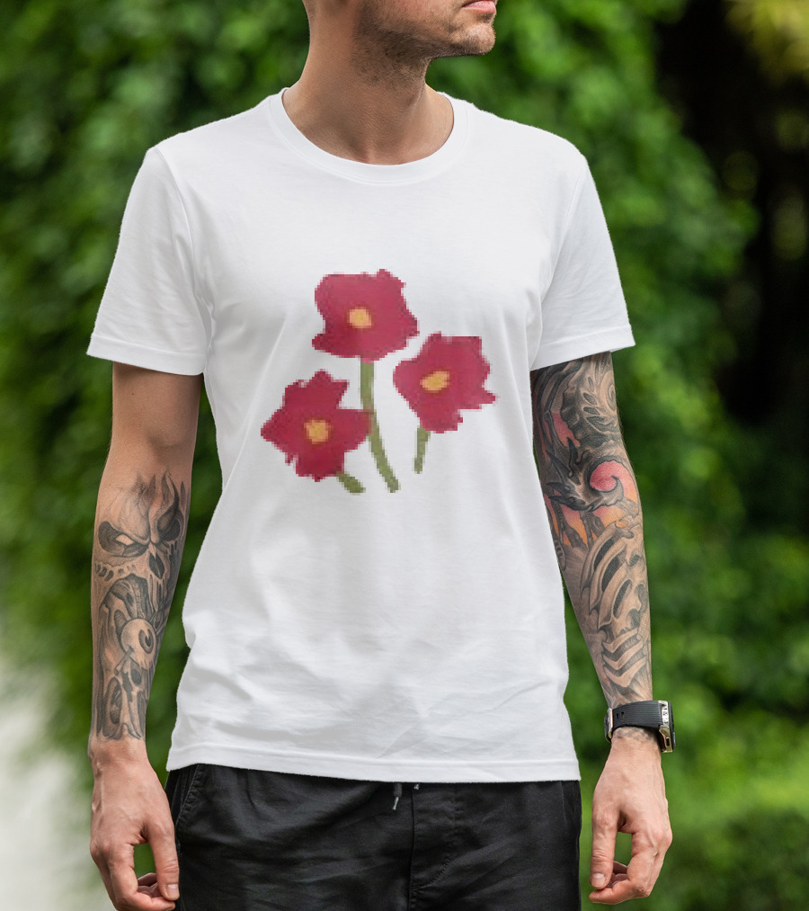 Ellie Holcomb Flowers For No Reason Red Poppies T-Shirt