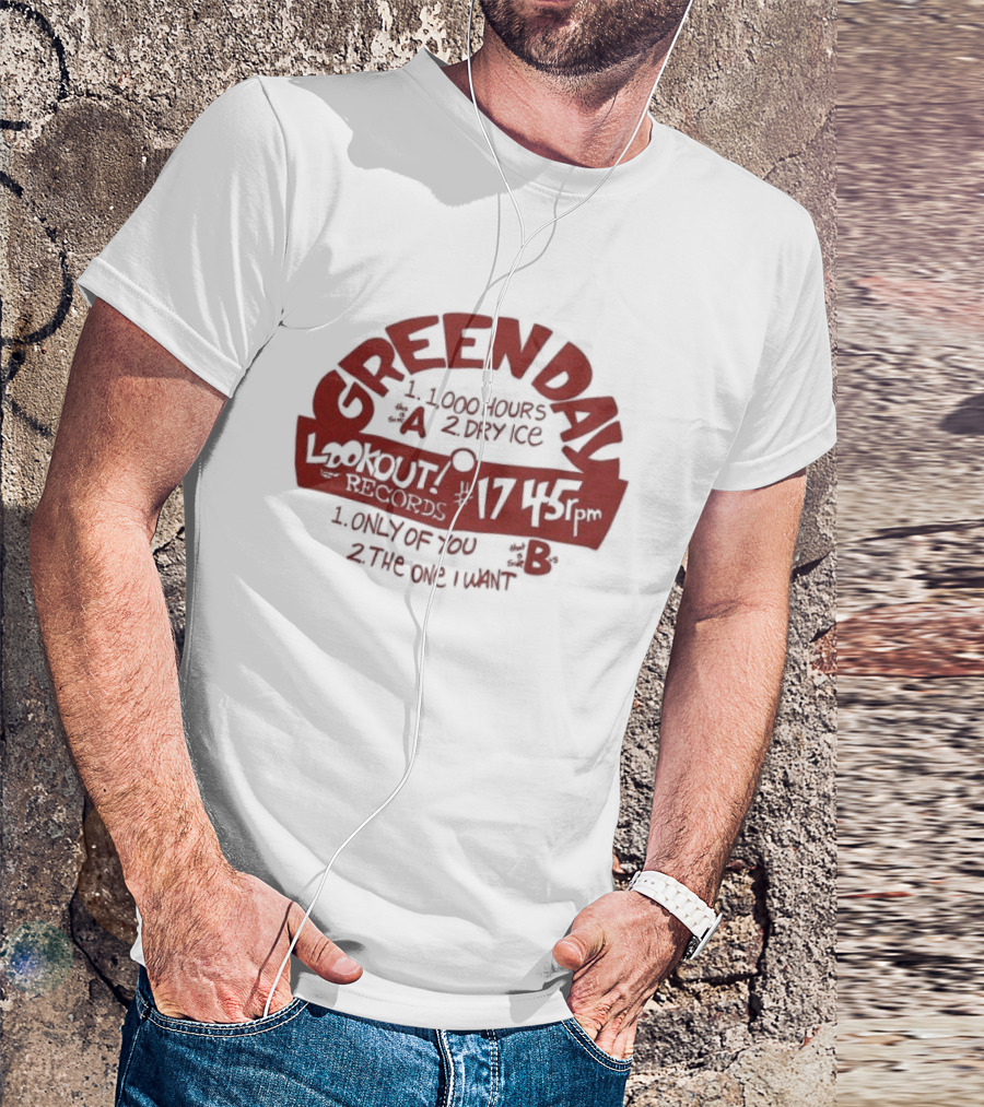 Green Day 1000 Hours Lookout Records Love Of You 17 445 2 Stuff One Mind T-Shirt
