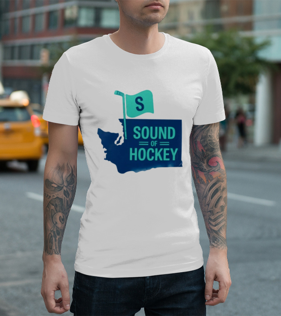 Seattle Kraken Sound Of Hockey State Flag S T-Shirt