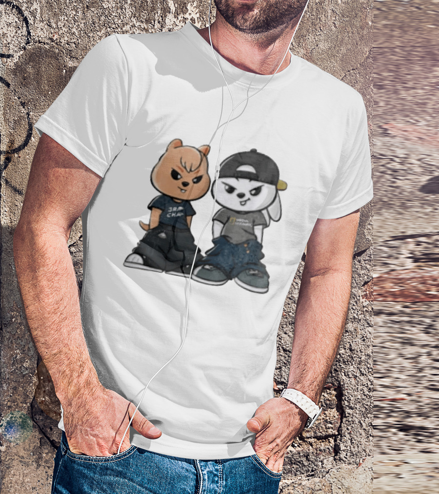 SKZOO Stray Kids Characters Han Quokka Leebit Streetwear T-Shirt