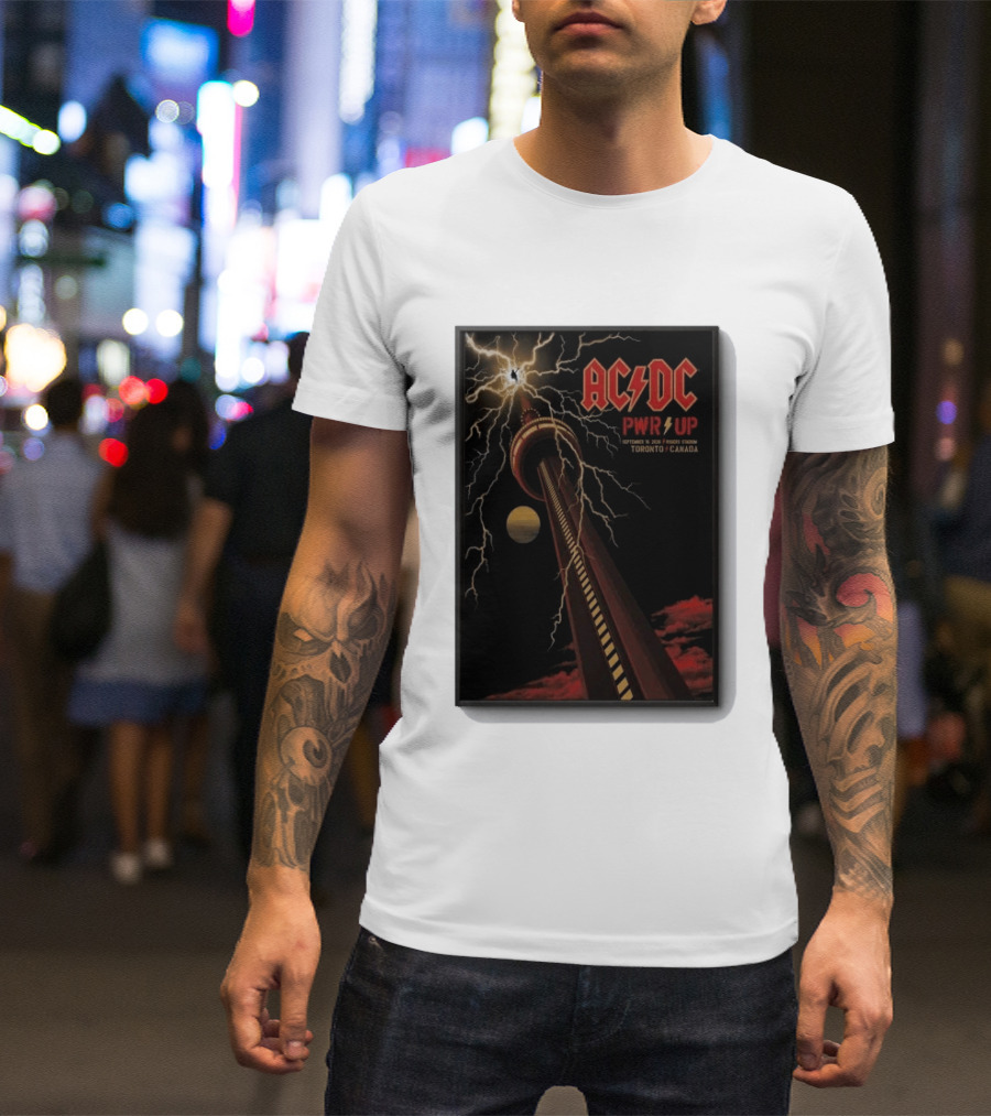 AC DC PWR UP Toronto Canada 2026 Rogers Stadium Concert T-Shirt