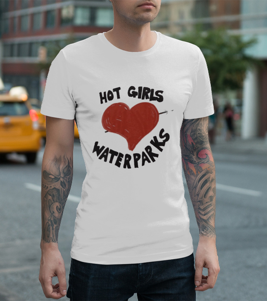 Waterparks Hot Girls Heart Arrow Cropped Baby Top T-Shirt