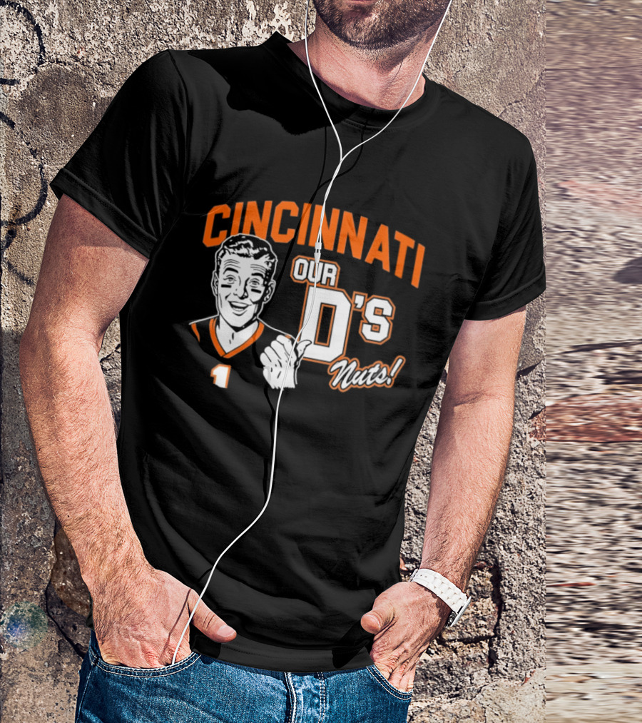 Cincinnati Our D's Nuts Football Orange T-Shirt