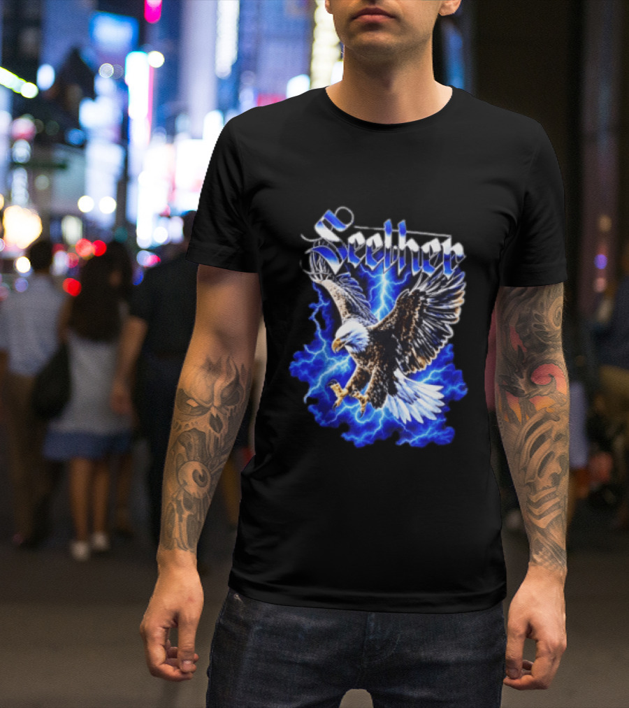 Seether Eagle Lightning Alternative Metal Band T-Shirt