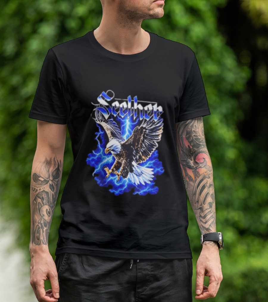 Seether Eagle Lightning Alternative Metal Band T-Shirt