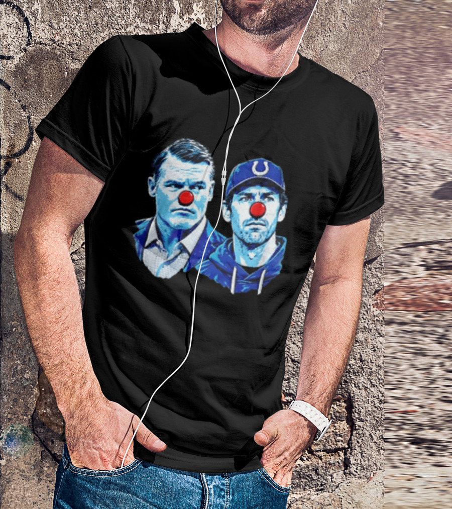 Indianapolis Colts Matt Ryan Red Clown Noses Two Men T-Shirt