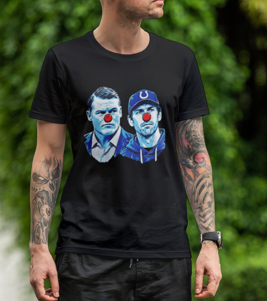 Indianapolis Colts Matt Ryan Red Clown Noses Two Men T-Shirt