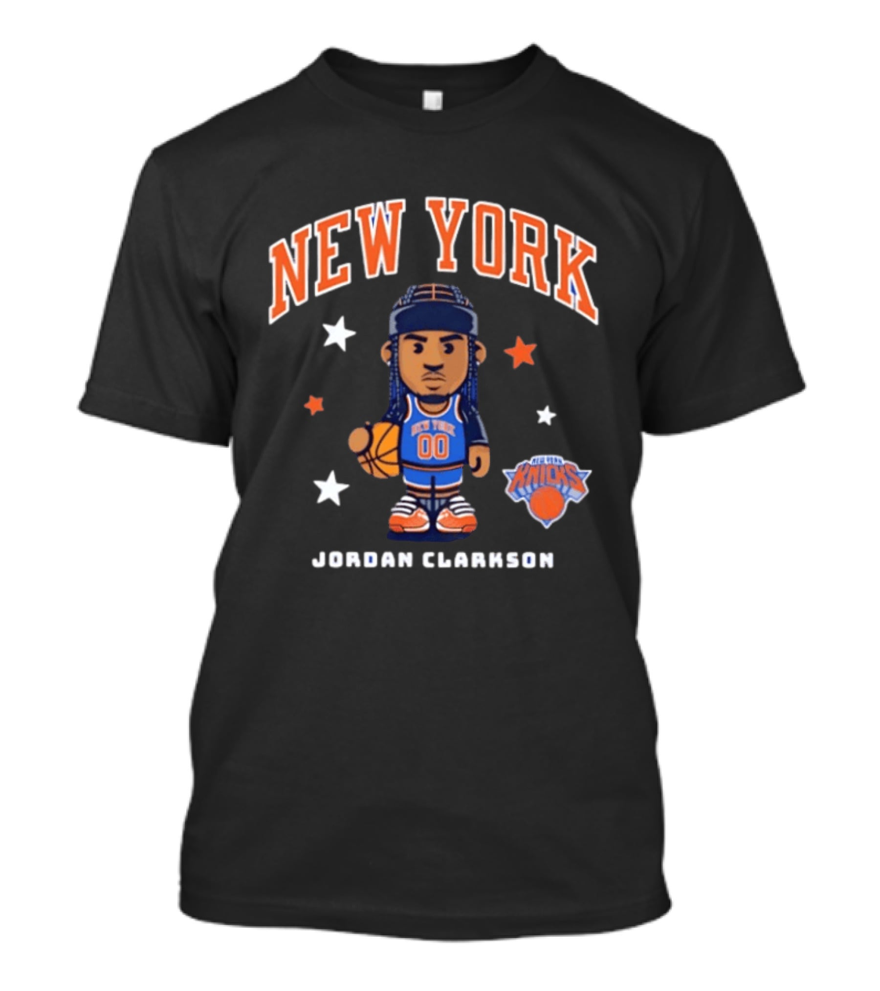 New York Knicks Jordan Clarkson Cartoon T-Shirt