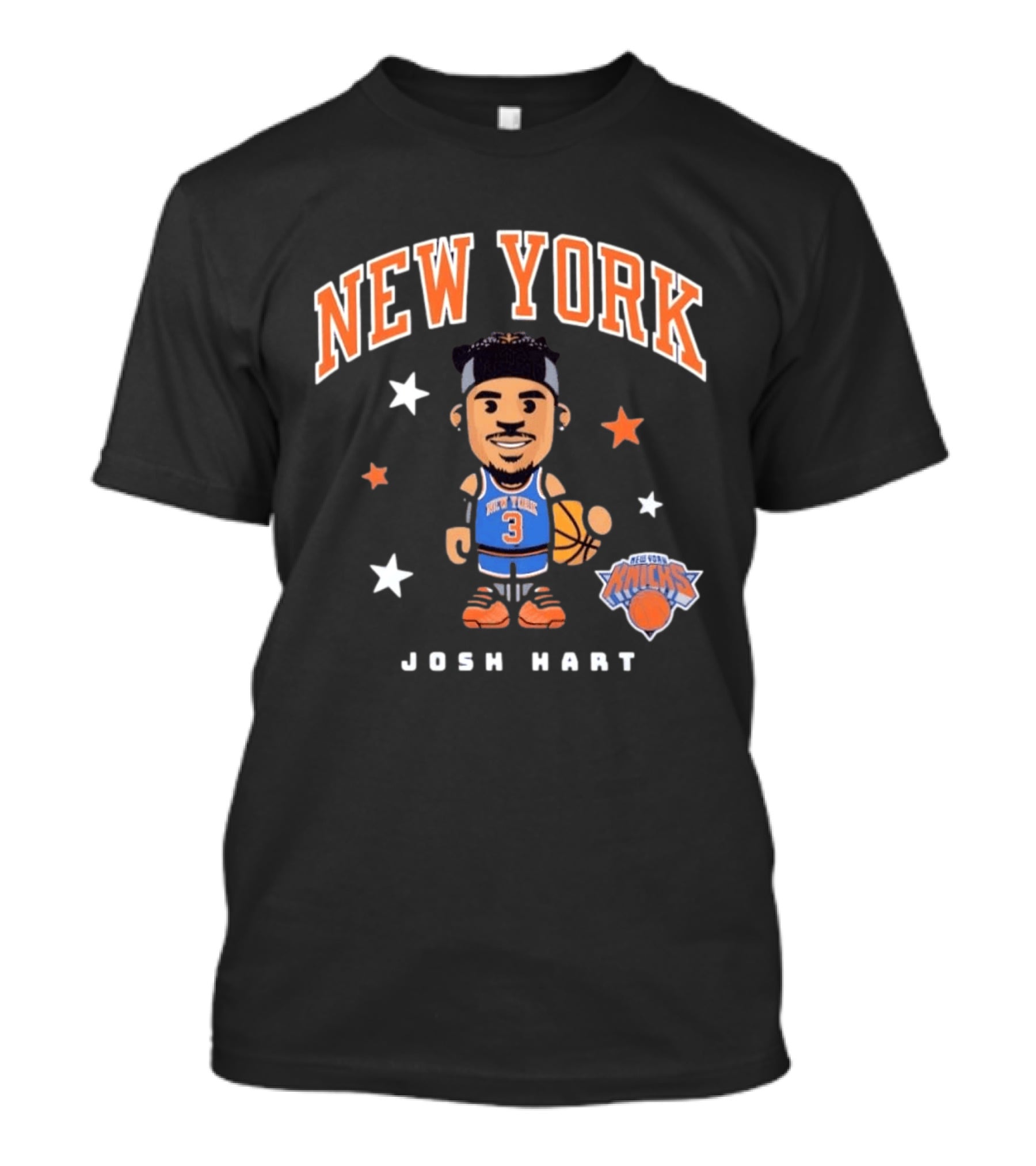 New York Knicks Josh Hart No 3 Basketball T-Shirt