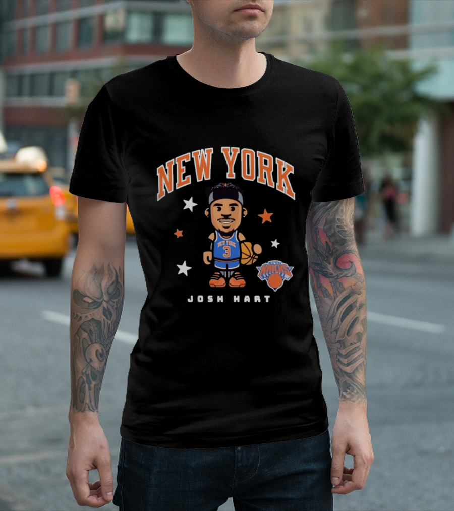 New York Knicks Josh Hart No 3 Basketball T-Shirt