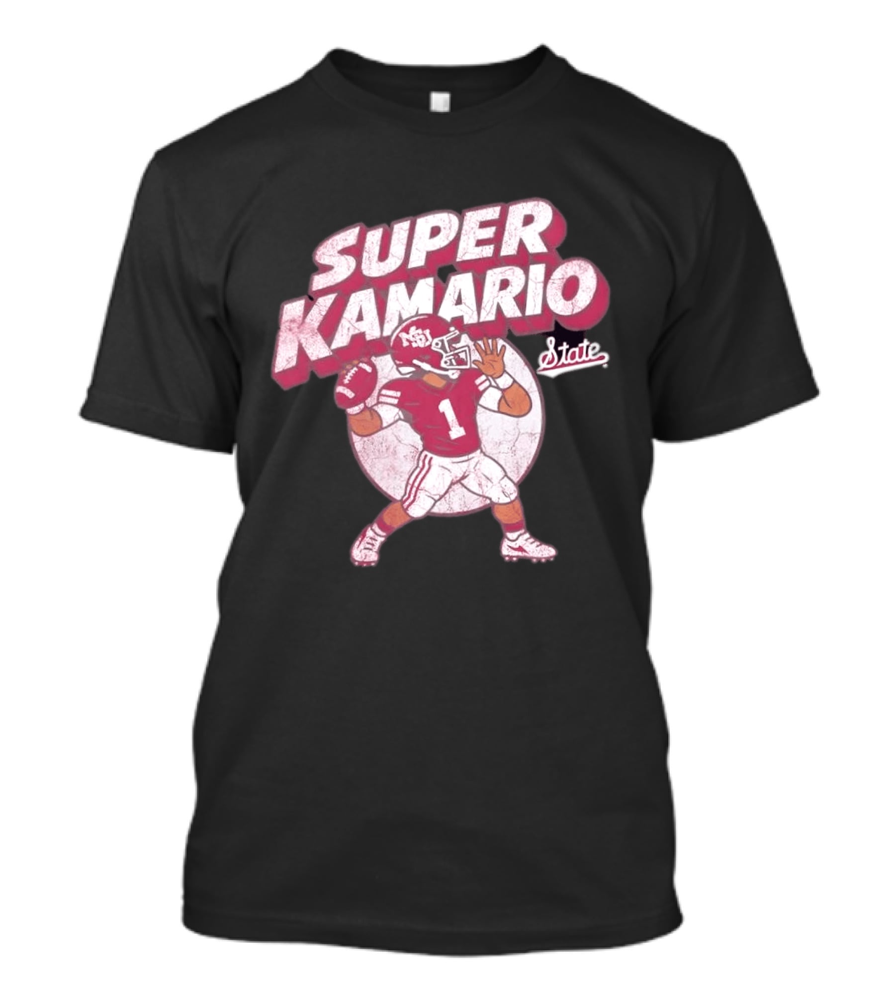 Super KaMario State No 1 Mississippi Bulldogs Football T-Shirt