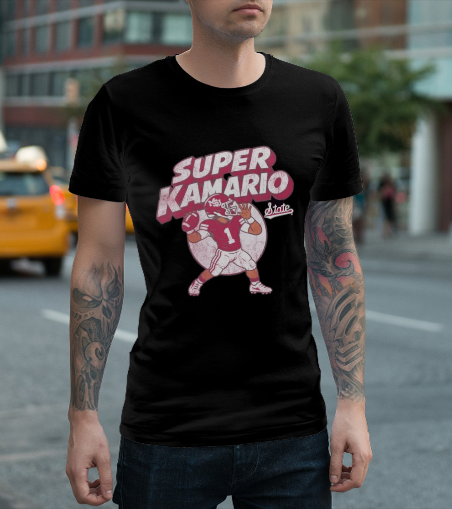 Super KaMario State No 1 Mississippi Bulldogs Football T-Shirt