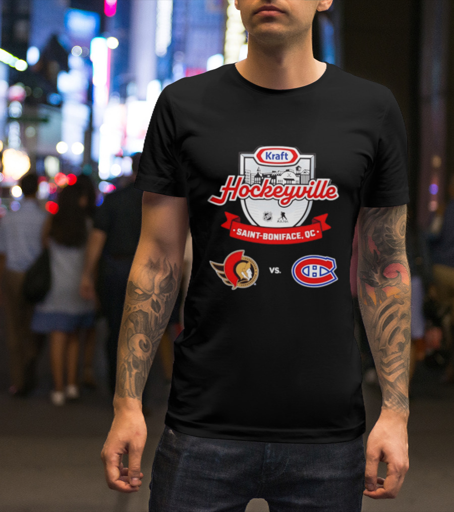 Kraft Hockeyville Saint Boniface QC Ottawa Senators Vs Montreal Canadiens NHL AHL Matchup T-Shirt