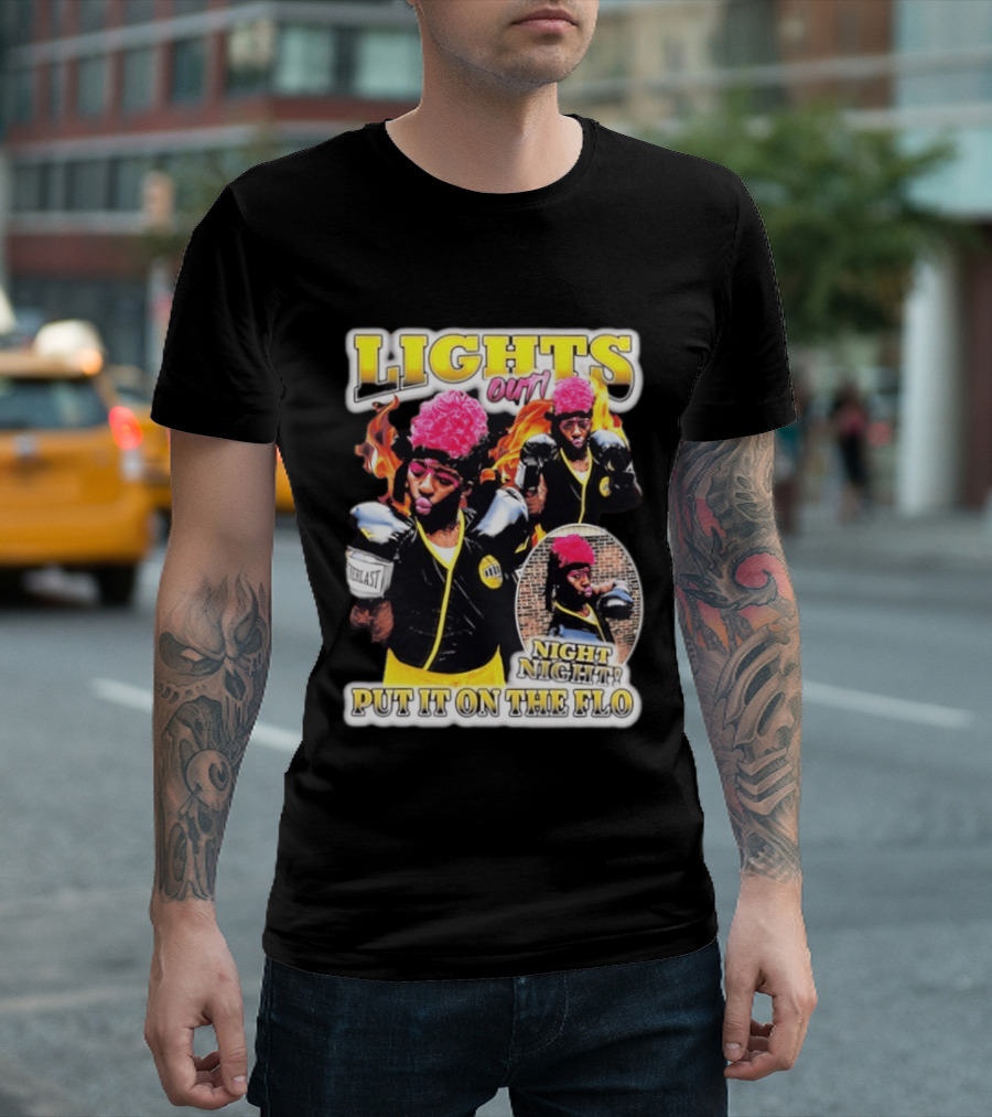 Laquanda Lights Out Night Night Put It On The Flo Boxing Gloves T-Shirt