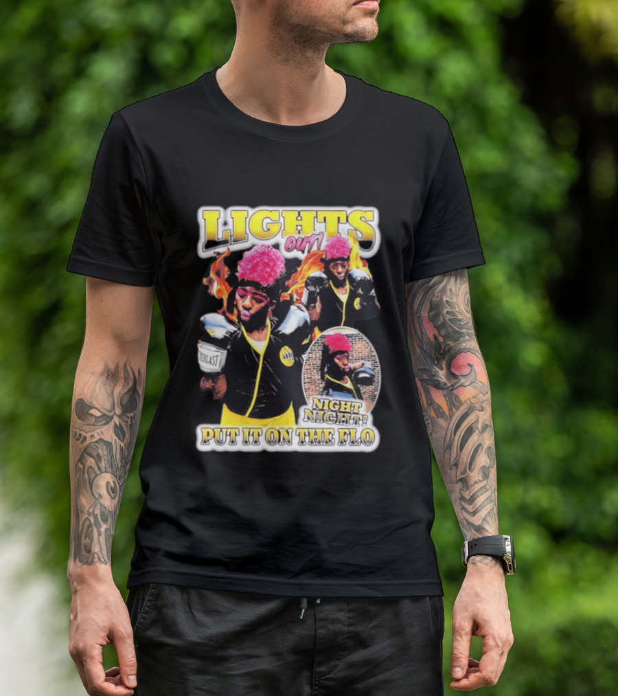 Laquanda Lights Out Night Night Put It On The Flo Boxing Gloves T-Shirt