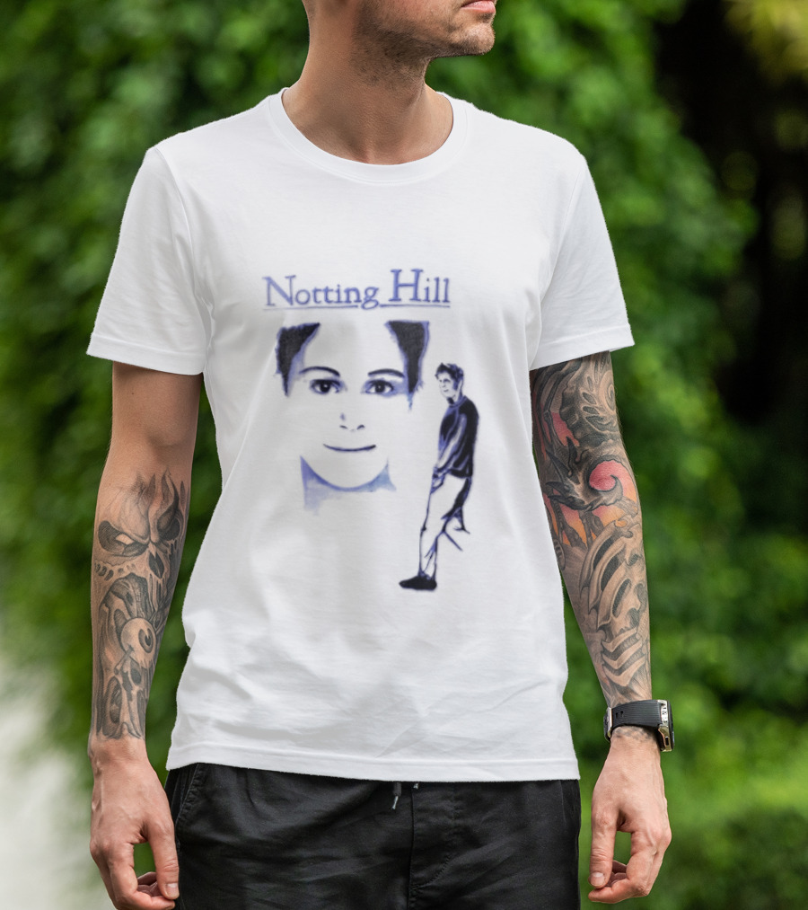 Notting Hill 1999 Blue Man Woman Movie T-Shirt