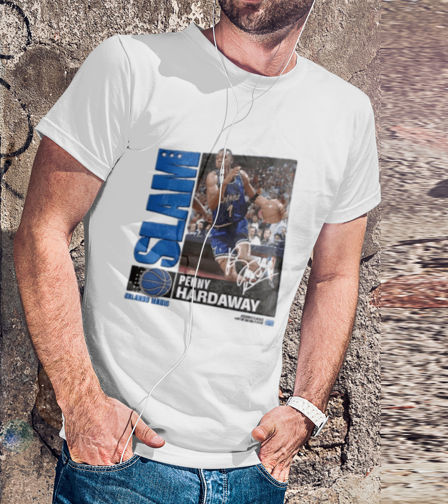 SLAM Top 500 Penny Hardaway Basketball Orlando Magic Jersey T-Shirt