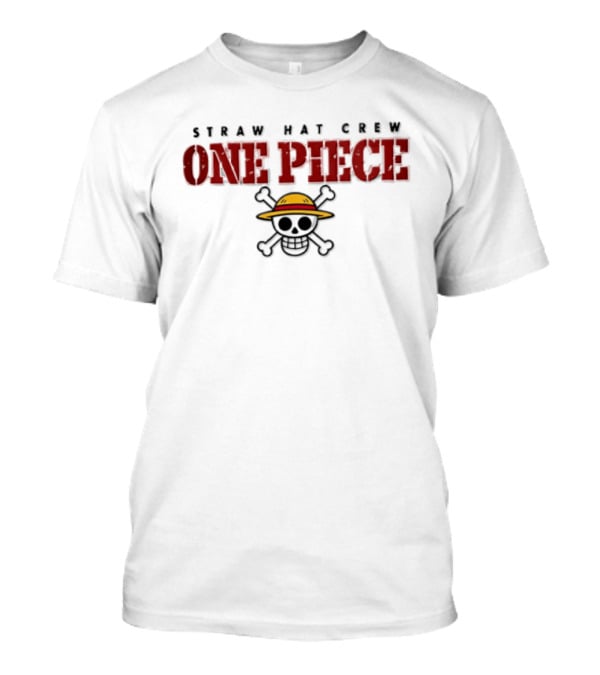 Monkey D. Luffy Straw Hat Crew One Piece Anime Skull T-Shirt