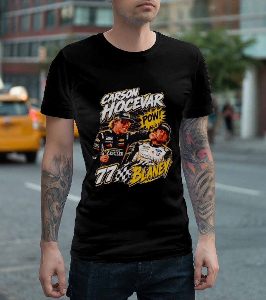 Carson Hocevar Pow Ryan Blaney 77 Menards Racing T-Shirt