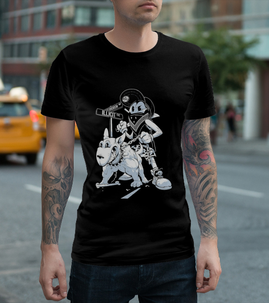 Redrat Illicit Menace Retro Cartoon Adventure T-Shirt