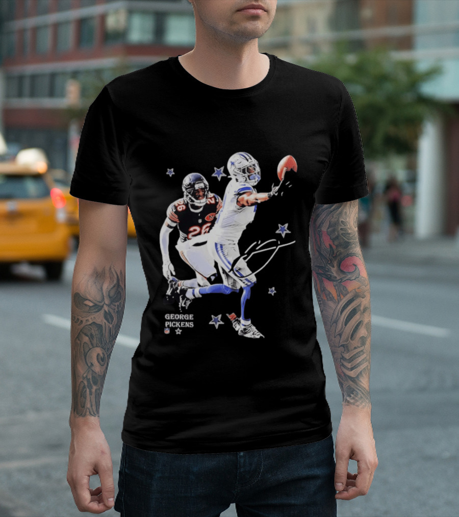 George Pickens NFL Action Dallas Cowboys Vs Chicago Bears Game Highlights T-Shirt