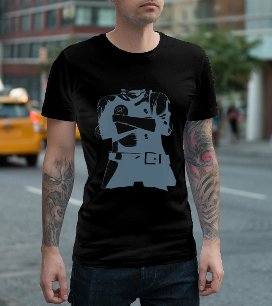 Gorillaz Store Stylo Hood Black Fist T-Shirt