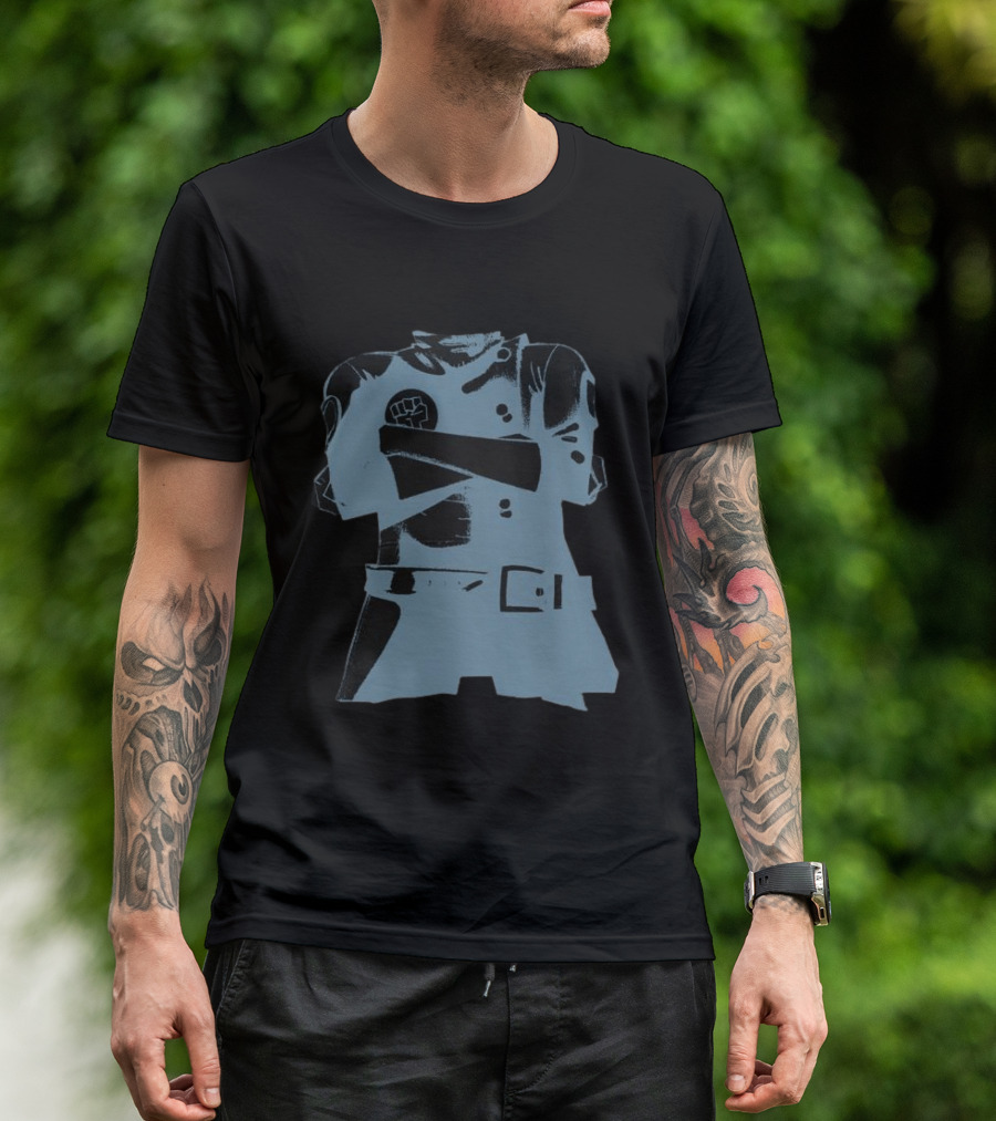 Gorillaz Store Stylo Hood Black Fist T-Shirt