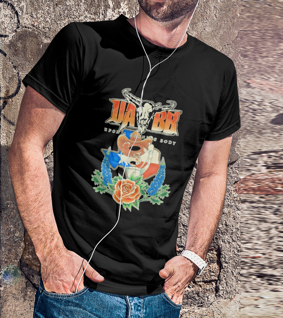 Upon A Burning Body UABB Sandy Texas Flag Animation T-Shirt