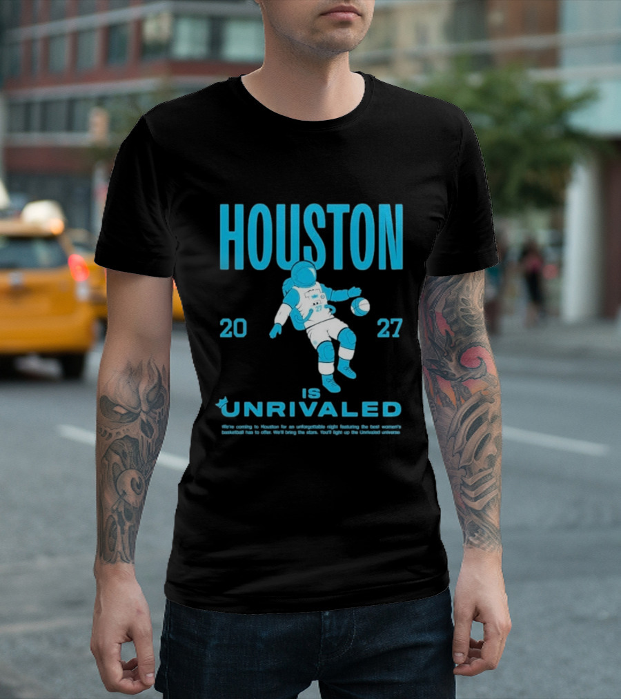 Houston 2027 Is Unrivaled Astronaut Catcher T-Shirt