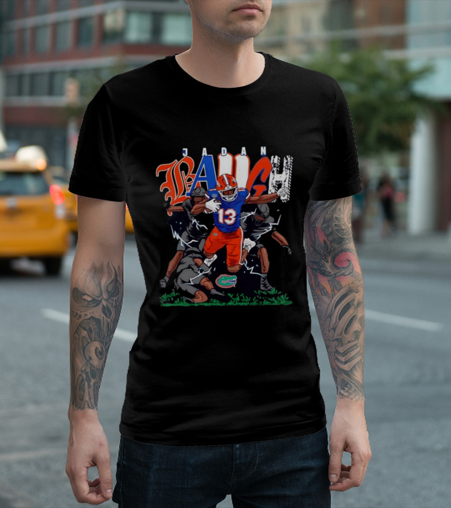 Florida Gators Jadan Baugh No 13 NCAA Football Caricature T-Shirt