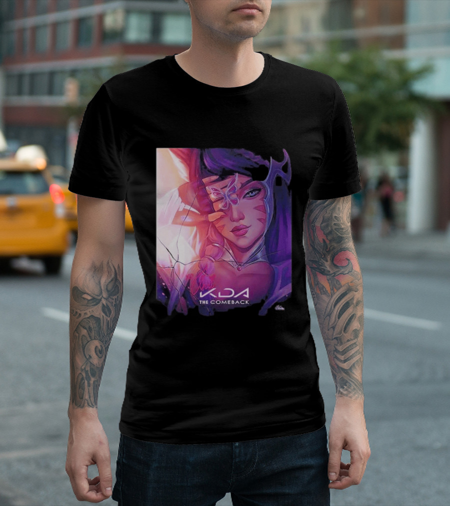 Ahri KDA The Comeback Arcane League Of Legends By Nikkotari T-Shirt