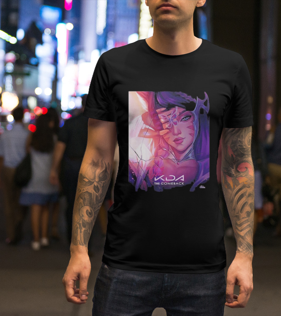 Ahri KDA The Comeback Arcane League Of Legends By Nikkotari T-Shirt