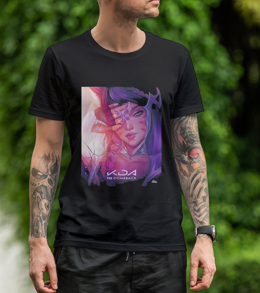 Ahri KDA The Comeback Arcane League Of Legends By Nikkotari T-Shirt