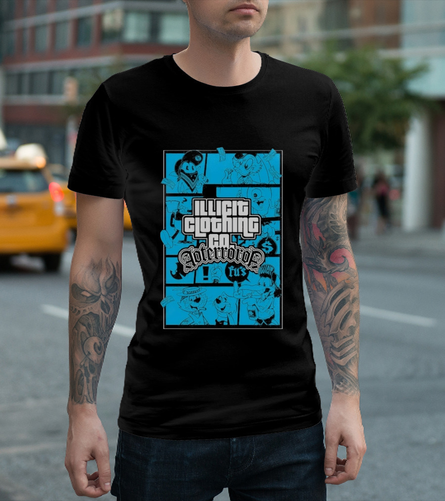 Illicit Clothing Co Afterror FU$ T-Shirt