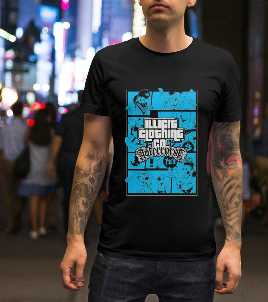 Illicit Clothing Co Afterror FU$ T-Shirt