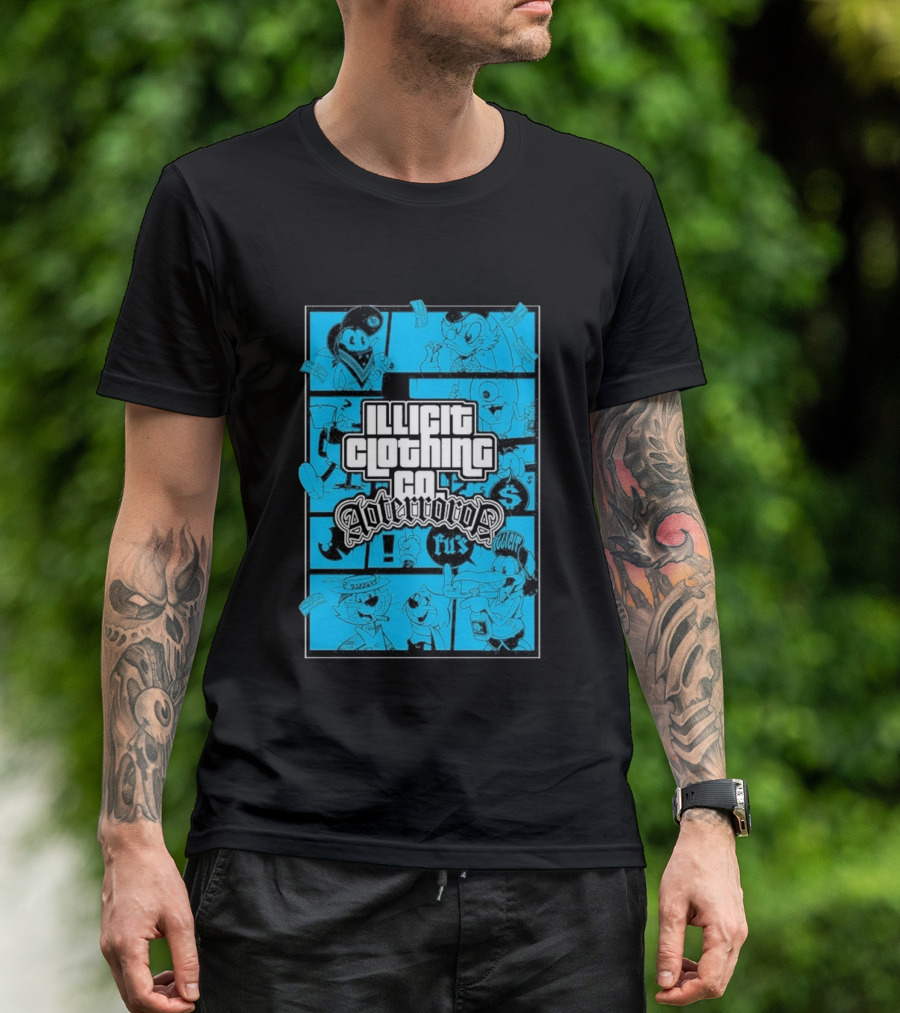 Illicit Clothing Co Afterror FU$ T-Shirt