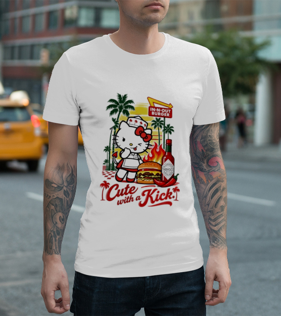 Hello Kitty In N Out Tabasco Cutie With A Kick Burger T-Shirt