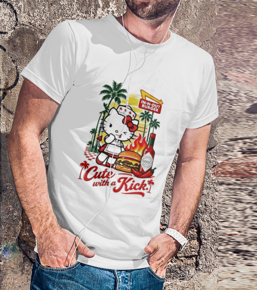 Hello Kitty In N Out Tabasco Cutie With A Kick Burger T-Shirt
