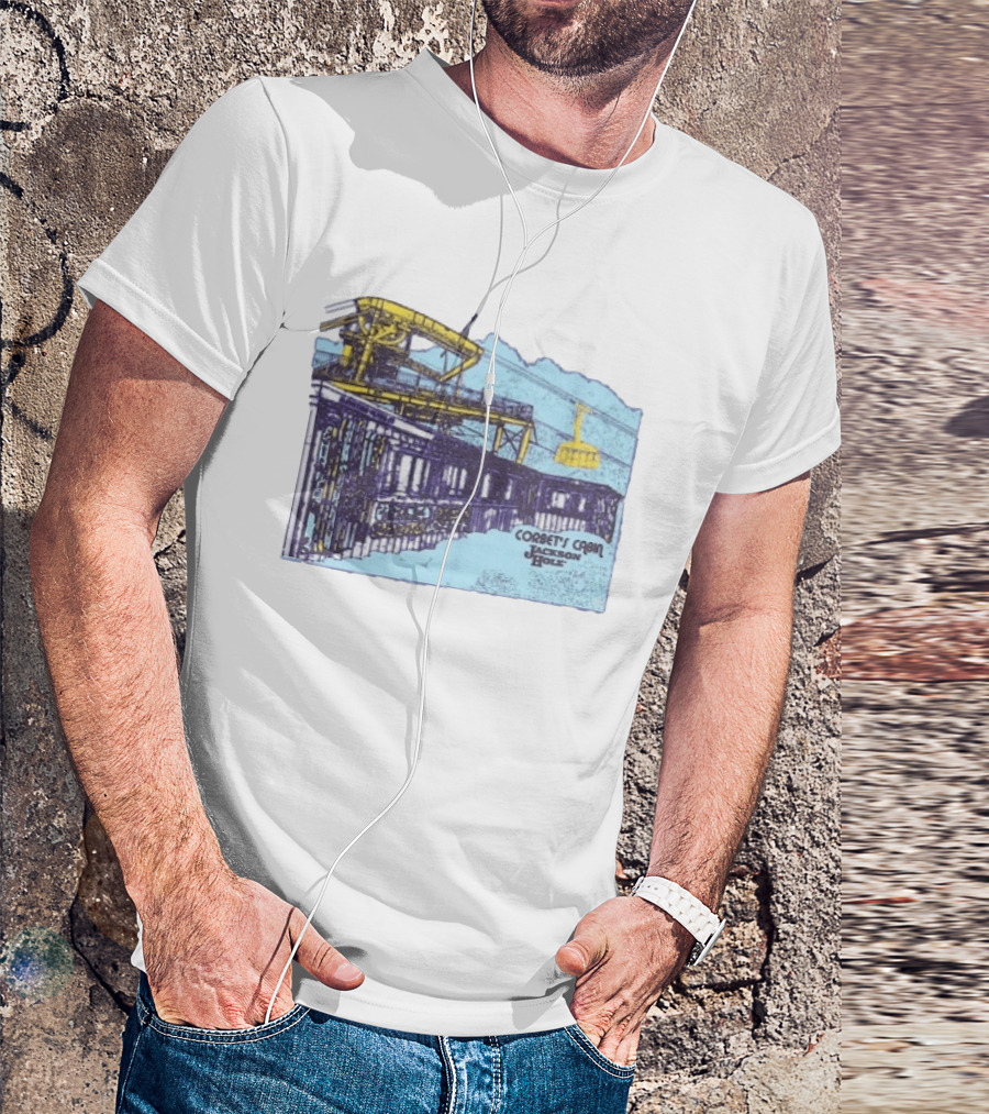 Jackson Hole Corbets Cabin Tram Wyoming Scenic Adventure T-Shirt