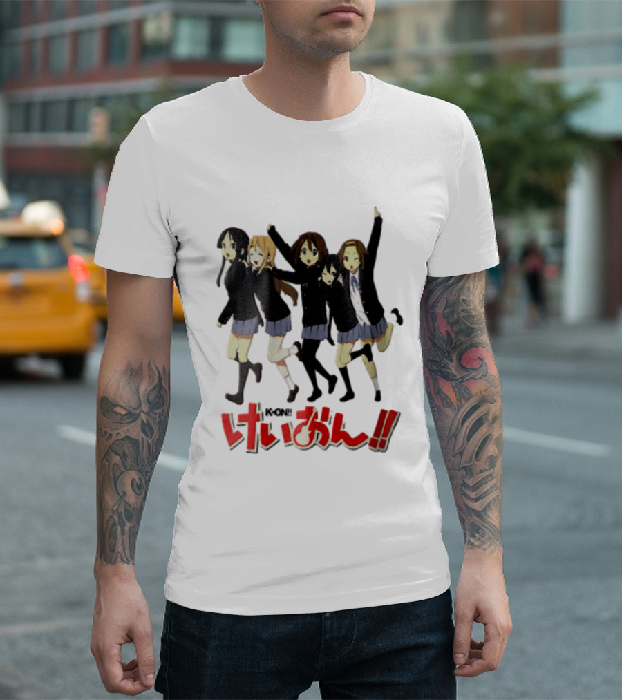 K On Five Anime Girls Jumping Together T-Shirt