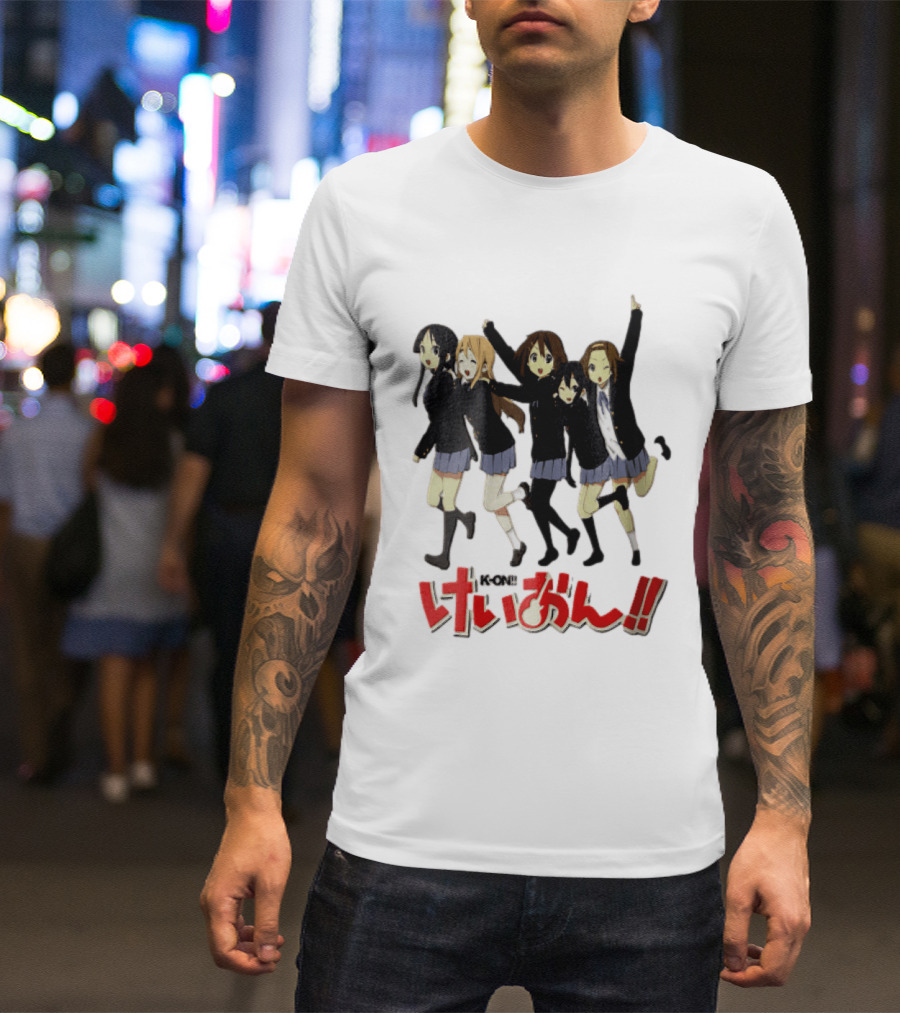 K On Five Anime Girls Jumping Together T-Shirt